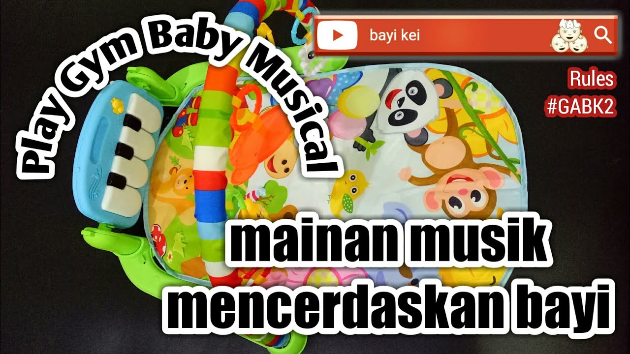 Buka Mainan Bayi Ada Musiknya ❤ Unboxing and Review Baby Toys - Musical Play Gym. 