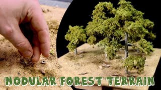 Realistic Wargaming forest terrain @GeekGamingScenics