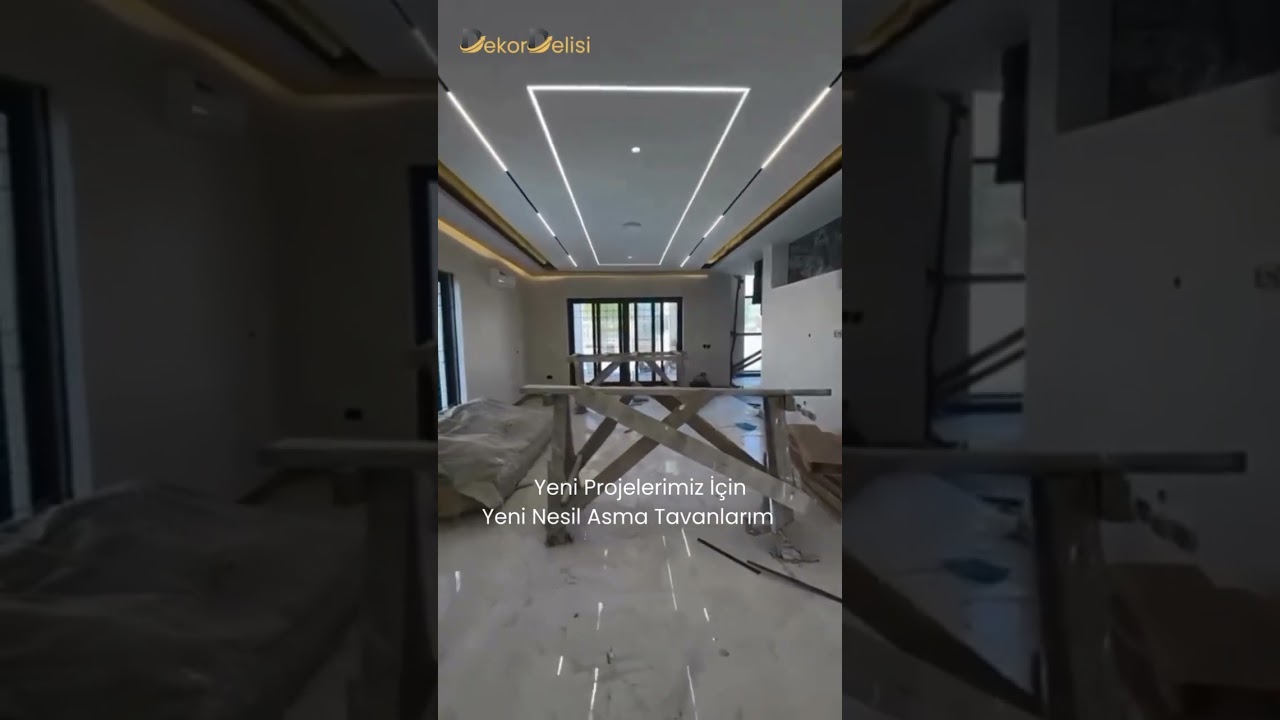 Evini Yenilemek İsteyenler İçin Modern Şık Asma Tavan Modeli 