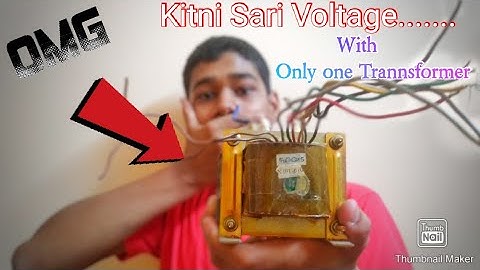 Kitni sari voltage with only one UPS Transformer