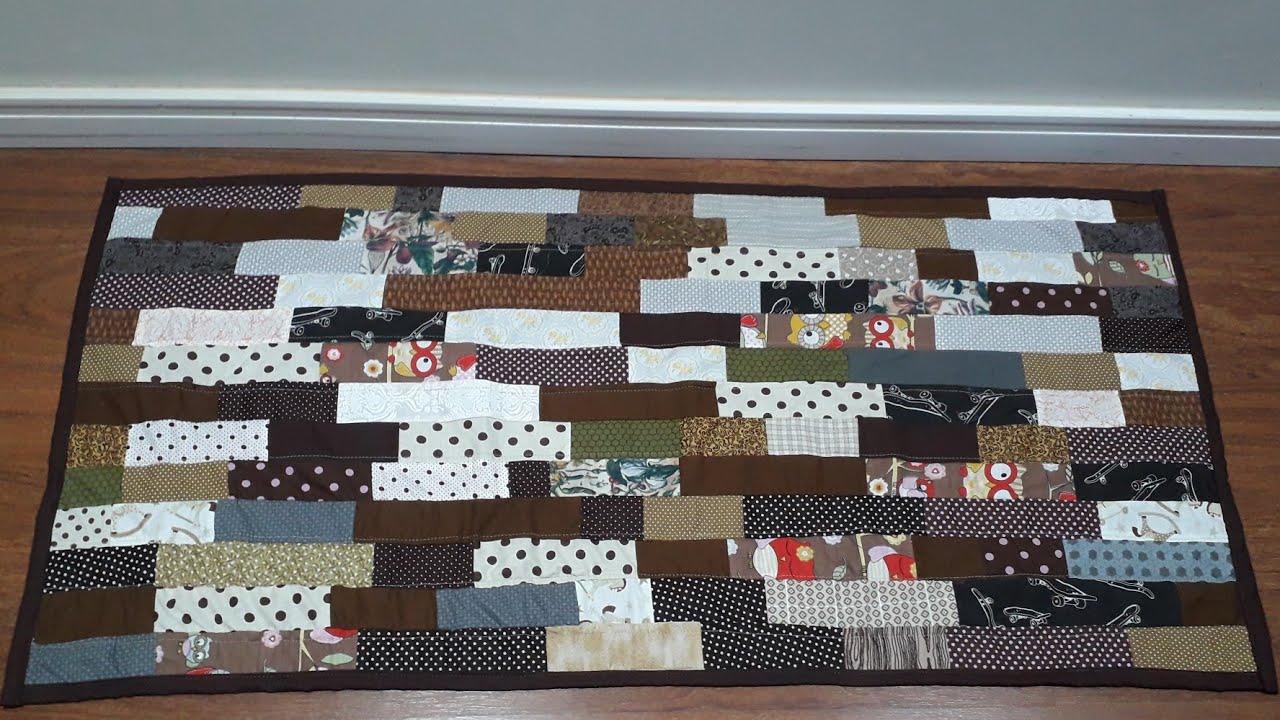 Como cortar tiras retas de #retalhos, e fazer tapete. Passo à passo.