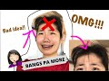 FIRST TIME CUTTING MY OWN BANGS!! (Fail or Not??) | Amormaxene