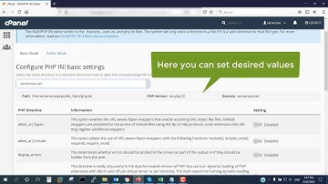How to Configure MultiPHP INI Editor in cPanel