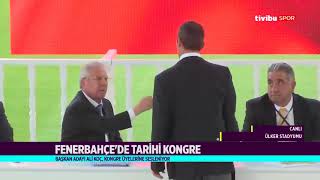 Tari̇hi̇ Kongrede Ali̇ Koç Azi̇z Yildirimin Üzeri̇ne Yürüdü