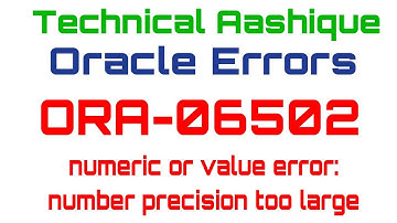 ORA-06502: numeric or value error:number precision too large error