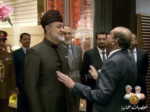 رجل الأعمال الهندي يوسف علي صاحب محلات اللولو متحدثا إلى السلطان هيثم بن طارق حفظه الله