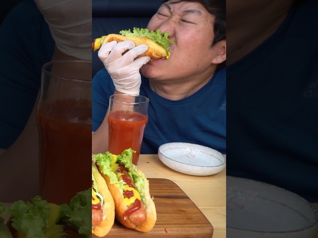 수제 뉴욕 핫도그! #먹방 #shorts #요리
