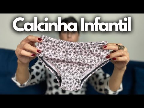 CALCINHA INFANTIL COM ELÁSTICO EMBUTIDO (Aula de corte e costura)