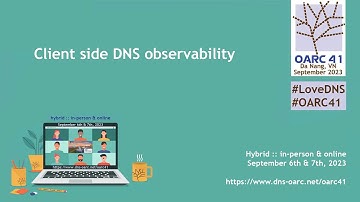 OARC 41 - Introducing DNSWatch, Meta