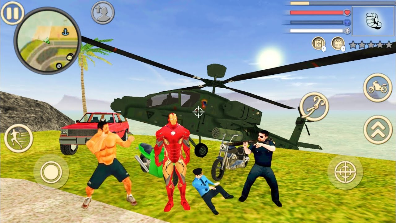 Iron Man Rope Hero Vice Town #1 - Android Gameplay - YouTube