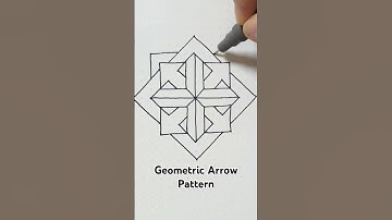 This is a geometric pattern inspired by arrows. #arrow#easydrawing#geometric