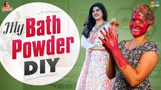 My bath powder DIY||DeeptiNallamothu|| DO IT YOURSELF|| Natural  & HomeMade bathPowder|| skin Care