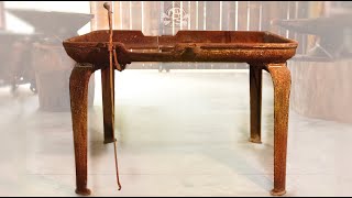 Rusty D Late 1800S Coal Forge Full Restoration