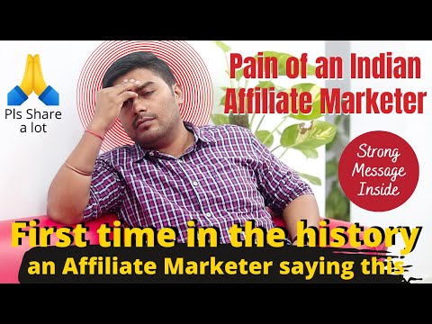 Affiliate Marketing is very tough in INDIA.