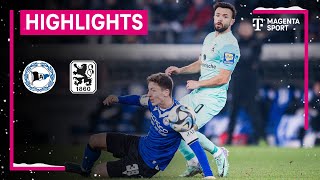 DSC Arminia Bielefeld - TSV 1860 München | Highlights 3. Liga | MAGENTA SPORT