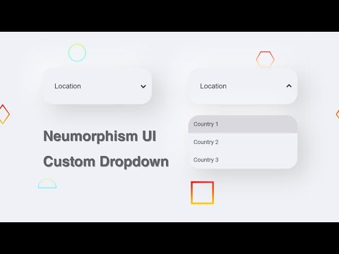 Neumorphism UI Custom Dropdown | HTML, CSS & JavaScript