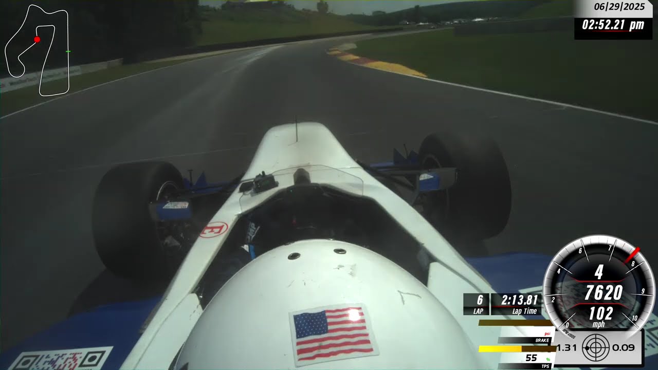 My 2025 pro formula car race at Road America during Trans-Am weekend with FRP