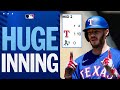 The Texas Rangers EXPLODE for a 10-RUN INNING! 🤯 🤯 🤯