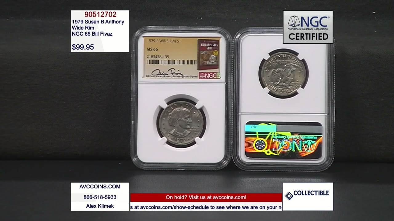 1979 Susan B Anthony - Wide Rim - NGC 66 Bill Fivaz - YouTube