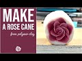 Making a Polymer Clay Rose Cane - Speed Build