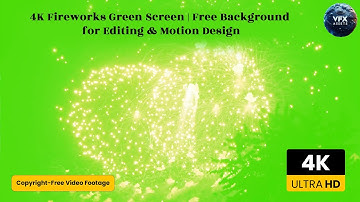 4K Fireworks Green Screen Free Background for Editing & Motion Design #greenscreen #fire #fireworks