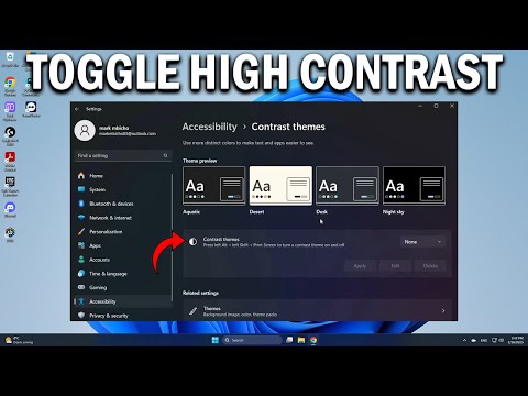 How To Turn High Contrast On or Off on Windows 11 - Easy Fix
