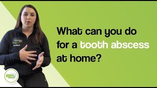 What can you do for a tooth abscess at home? (Now)