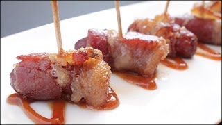 Bacon Wrapped Litl Smokies!! @croutoncrackerjacks