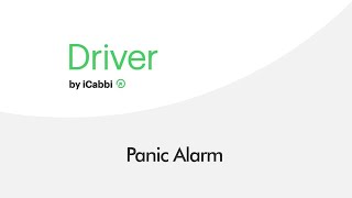 10. iCabbi Driver App 2022 - Activating the Panic Alarm screenshot 1