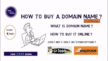 How To Buy Domain Names From GoDaddy, BIGROCK | Website Names Registration | Your Code School