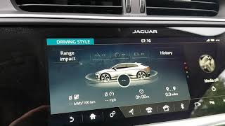 Jaguar I Pace infotainment system