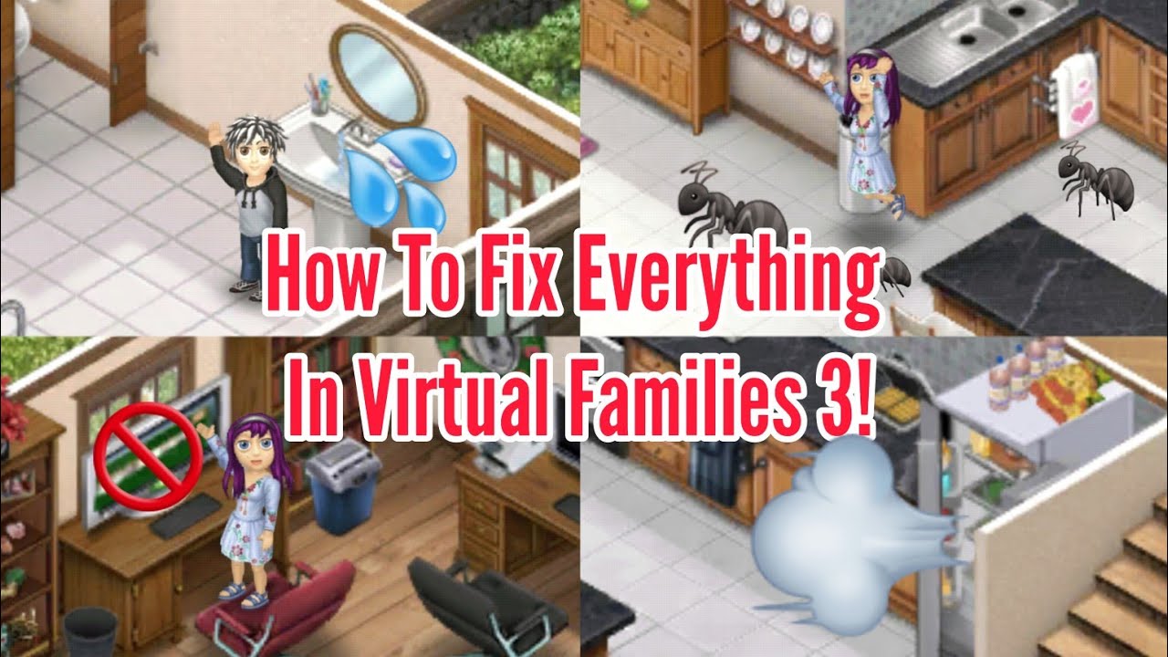 How To Fix Everything That Goes Wrong In Virtual Families 3! New 2023