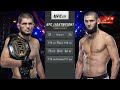 UFC БОЙ Хабиб Нурмагомедов vs Хамзат Чимаев (com. vs com.)