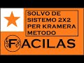 SOLVO DE SISTEMO 2X2 PER KRAMERA METODO (ESPERANTO)
