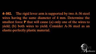 Problem 4-102/4-103/4-104/ Engineering Mechanics Materials.