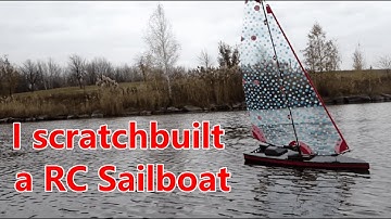I Scratchbuilt a RC Sailboat - 3D Printed - Homemade DF95 Rigging system