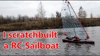 I Scratchbuilt A Rc Sailboat - 3D Printed - Homemade Df95 Rigging System