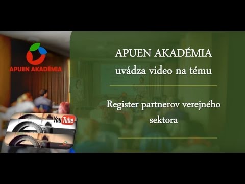 Zákon o registri partnerov verejného sektora