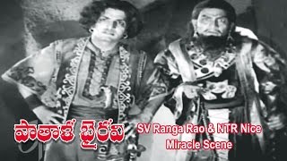 Patala Bhairavi Telugu Movie | SV Ranga Rao & NTR Nice Miracle Scene | NTR | K Malathi | ETV Cinema