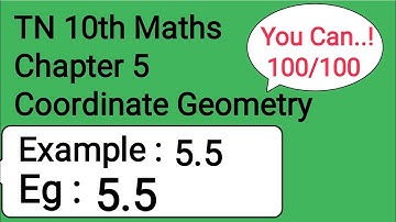 TN 10th Maths Chapter 5 Coordinate Geometry Example 5.5
