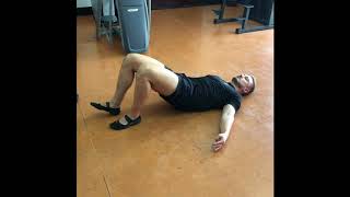 Staggered Stance Glute Bridge