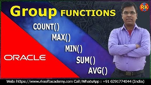 Oracle Group Functions | SQL Group Functions | SQL Tutorial | Oracle Tutorial