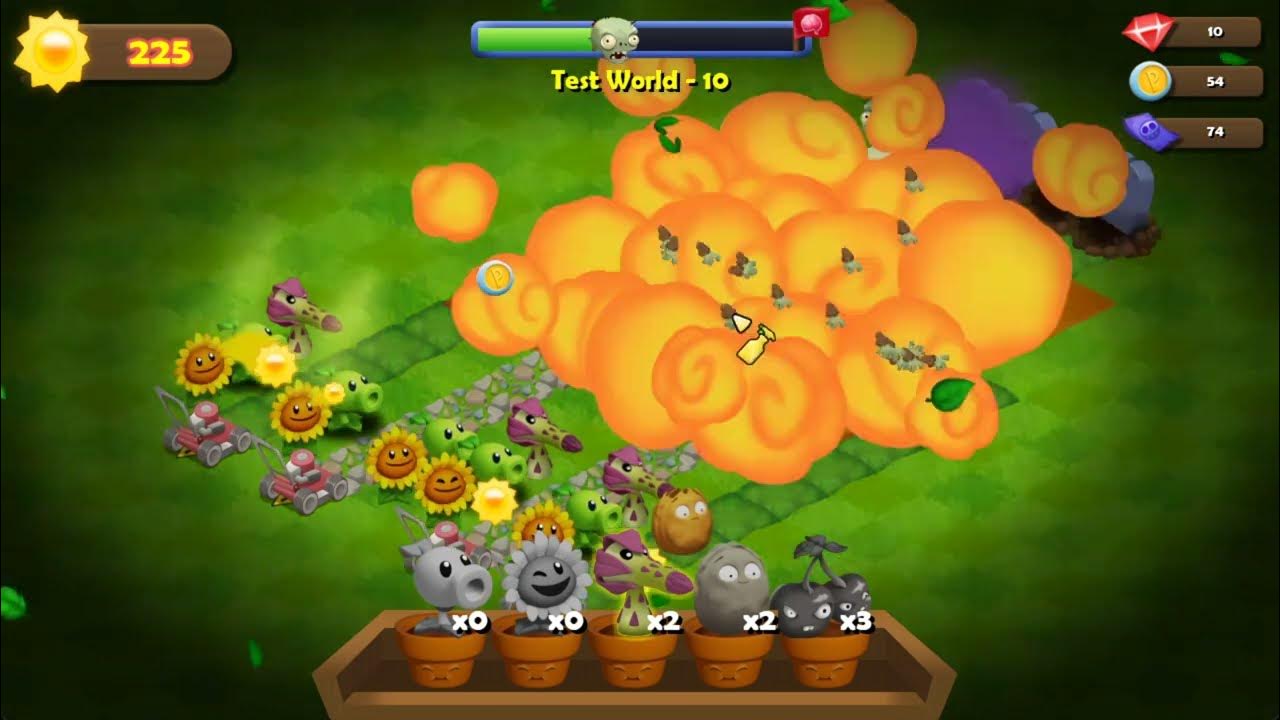 Plants vs Zombies Road Trip level 10 Gameplay (pvz adventure remake) YouTube