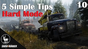(EP10) 5 Simple Tips To Conquer ⚠️ SnowRunner Hard Mode ⚠️
