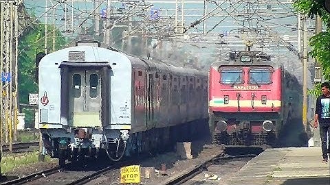 HWH WAP-7 LHB vs MGS WAP-4 ICF Speed Clash | Poorva Express meets Doon Exp | IR