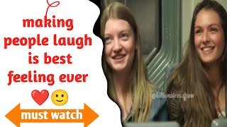 Making People Laugh In Train | Spreading Happiness In Public| Laughing Prank