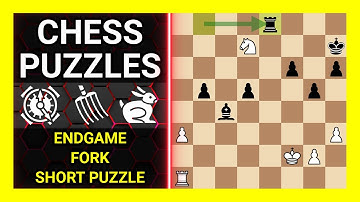 Chess Puzzles to Practice. Themes: Endgame, Fork, Short puzzle. Learn Chess