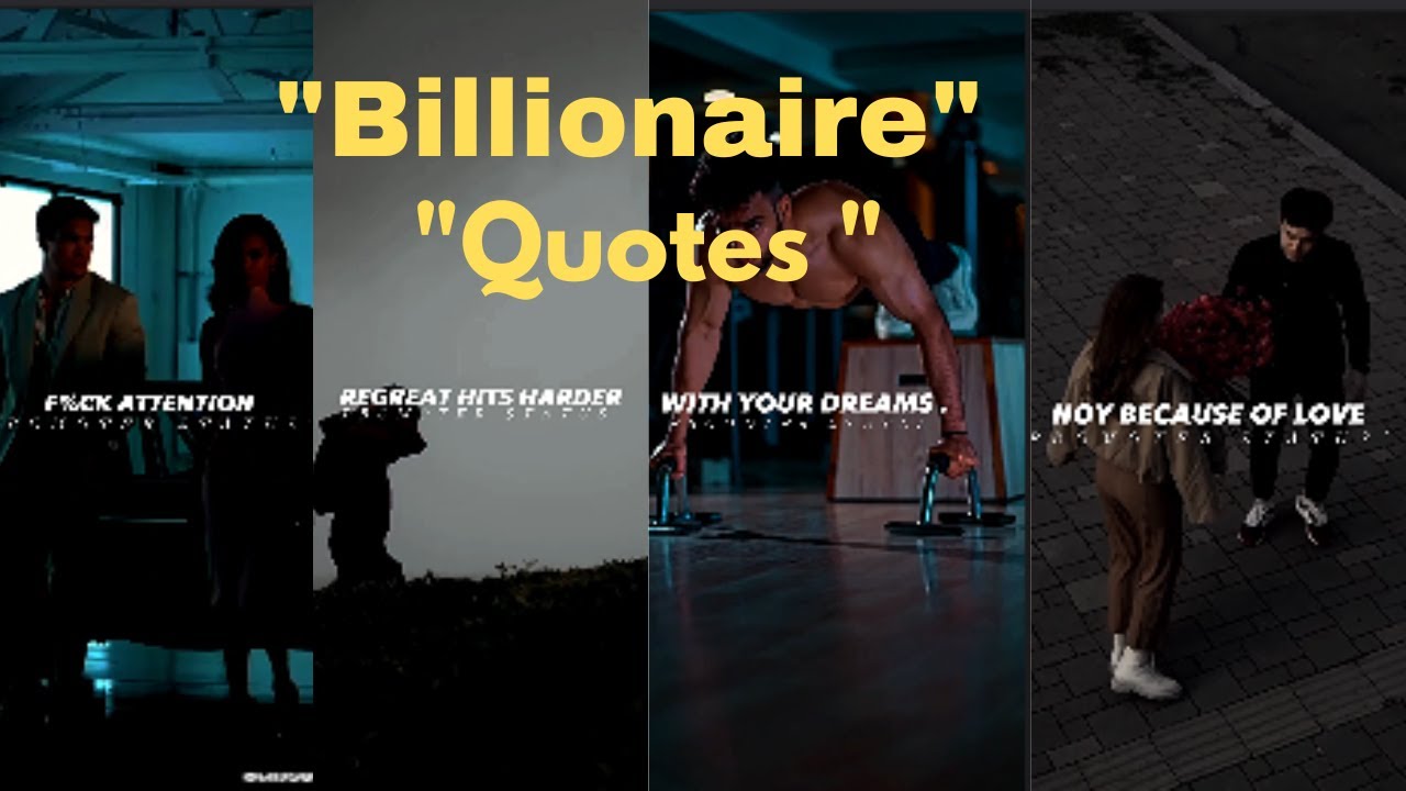 Billionaire Motivational Quotes || Completion Video ||
