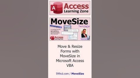 Mengontrol Posisi Form Pembuka di Microsoft Access dengan Perintah MoveSize VBA #shorts #msaccess
