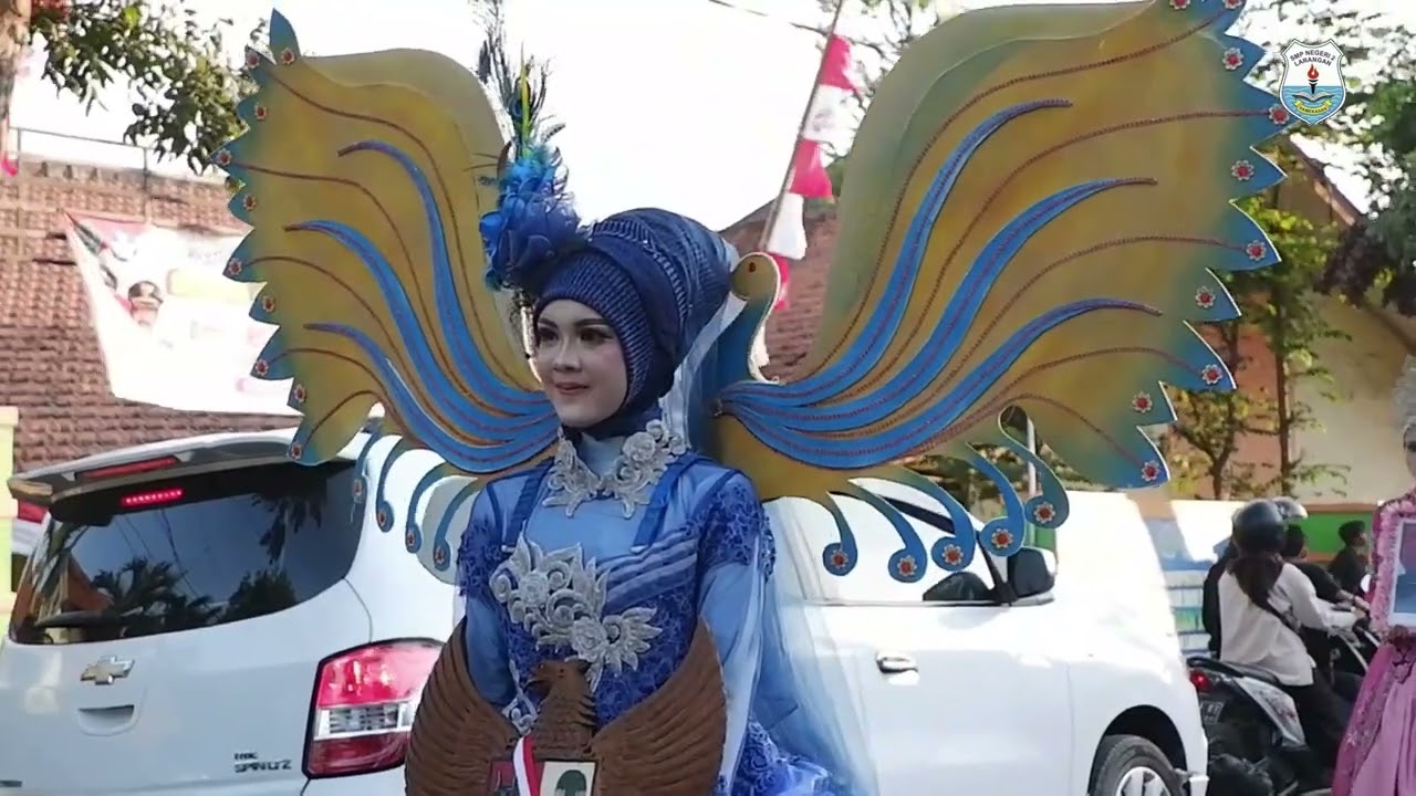 Karnaval SMP Negeri 2 Larangan Memperingati HUT RI ke 78